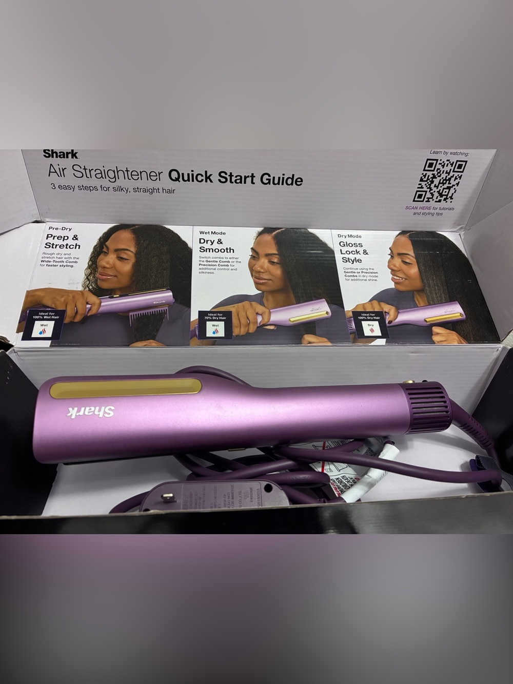 Shark Beauty Air Straightener - Wet & Dry Flat Iron, Hair straightener